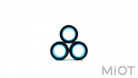 Магнітні кільця FinGears Magnetic Rings Sets Size L Black-Blue (FG380LBLKBLU)