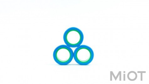 Магнітні кільця FinGears Magnetic Rings Sets Size L Blue-Green (FG380LBLUGR)