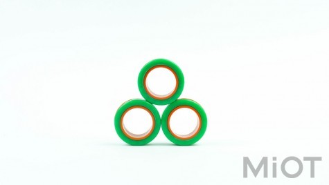 Магнітні кільця FinGears Magnetic Rings Sets Size L Green-Orange (FG380LGROR)