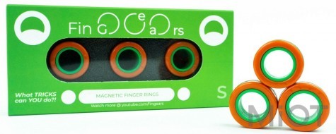 Магнітні кільця FinGears Magnetic Rings Sets Size S Orange-Green (FG380SORGR)