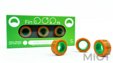 Магнітні кільця FinGears Magnetic Rings Sets Size S Orange-Green (FG380SORGR)