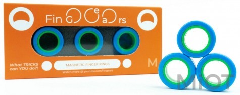 Магнітні кільця FinGears Magnetic Rings Sets Size M Blue-Green (FG380MBLUGR)