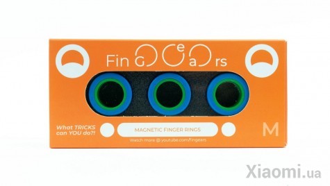 Магнитные кольца FinGears Magnetic Rings Sets Size M Blue-Green (FG380MBLUGR)