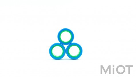 Магнітні кільця FinGears Magnetic Rings Sets Size M Blue-Green (FG380MBLUGR)