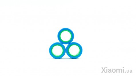 Магнитные кольца FinGears Magnetic Rings Sets Size M Blue-Green (FG380MBLUGR)
