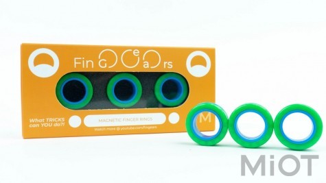 Магнітні кільця FinGears Magnetic Rings Sets Size M Green-Blue (FG380MGRBLU)