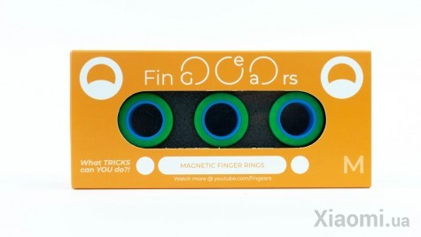Магнитные кольца FinGears Magnetic Rings Sets Size M Green-Blue (FG380MGRBLU)