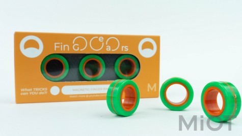 Магнітні кільця FinGears Magnetic Rings Sets Size M Green-Orange (FG380MGROR)
