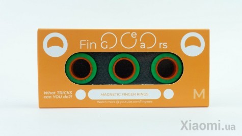 Магнитные кольца FinGears Magnetic Rings Sets Size M Green-Orange (FG380MGROR)
