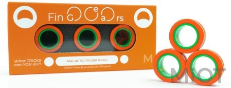 Магнітні кільця FinGears Magnetic Rings Sets Size M Orange-Green (FG380MORGR)