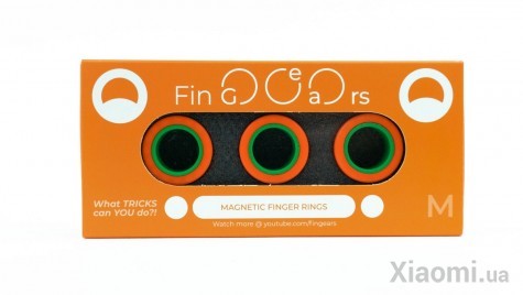 Магнитные кольца FinGears Magnetic Rings Sets Size M Orange-Green (FG380MORGR)