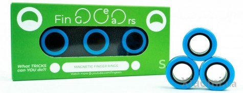Магнитные кольца FinGears Magnetic Rings Sets Size S Blue-Black (FG380SBLUBLK)