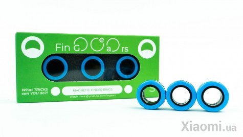 Магнитные кольца FinGears Magnetic Rings Sets Size S Blue-Black (FG380SBLUBLK)