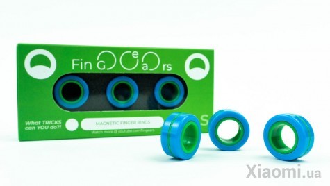 Магнитные кольца FinGears Magnetic Rings Sets Size S Blue-Green (FG380SBLUGR)