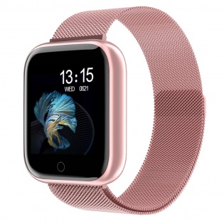 Фитнес браслет UNI band T80 с тонометром (Розовый)