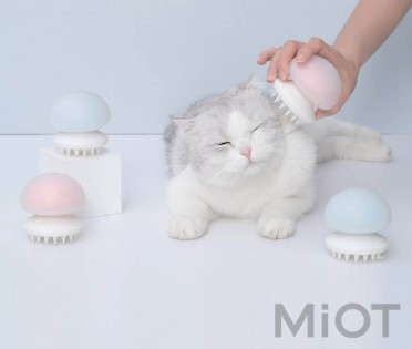Масажний гребінець для тварин JellyFish FURRYTAIL Pet Massage Comb Pink