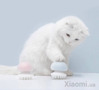 Массажная расческа для животных JellyFish FURRYTAIL Pet Massage Comb Blue