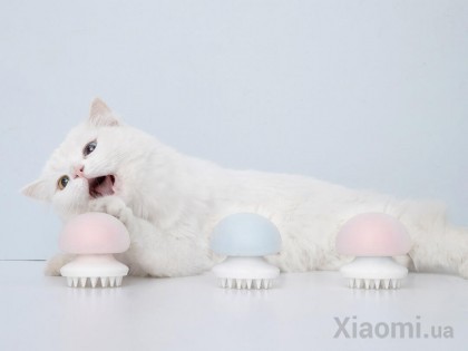 Массажная расческа для животных JellyFish FURRYTAIL Pet Massage Comb Pink