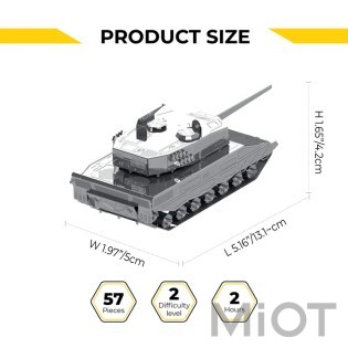 Модель танка Leopard 2 для сборки Metal-Time MT079