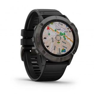 Умные часы GARMIN Fenix 6X Sapphire Carbon Grey DLC with Black Band