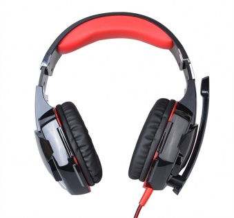 Геймерские наушники Kotion Each G2000 Pro Gaming с подсветкой (Черно-красный)
