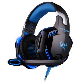Геймерські навушники Kotion Each G2000 Pro Gaming із підсвічуванням (Чорно-синій)
