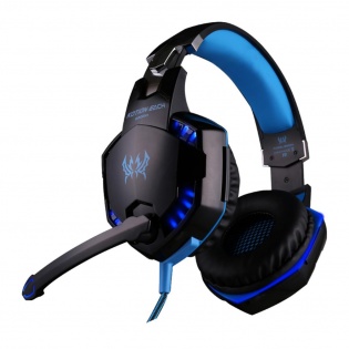 Геймерські навушники Kotion Each G2000 Pro Gaming із підсвічуванням (Чорно-синій)