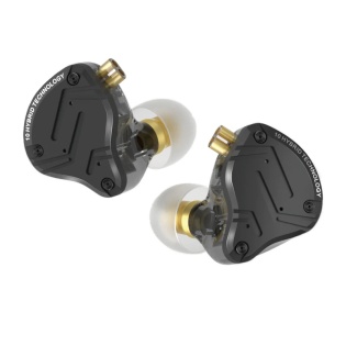Гибридные наушники KZ ZS10 Pro X с микрофоном (Черный)