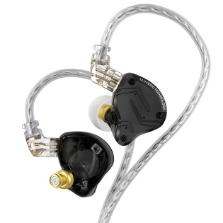 Гибридные наушники KZ ZS10 Pro X с микрофоном (Черный)