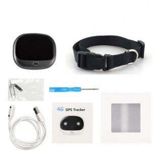 GPS трекер для собак GPS Tracker V43 с отслеживанием (Черный)