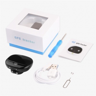 GPS трекер для собак GPS Tracker V43 с отслеживанием (Черный)