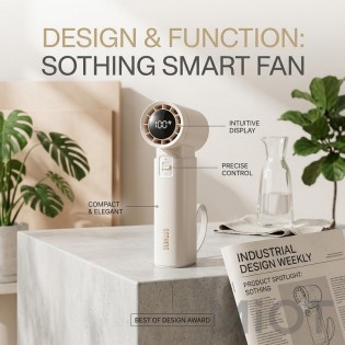 Портативний вентилятор Xiaomi Sothing Turbo Handheld Fan Engine Slim DSHJ-S-2422C White