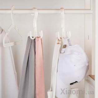 Вешалка с четырьмя крючками Xiaomi Jordan Judy 2pcs White