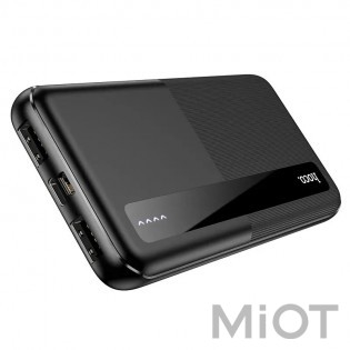 Універсальна батарея HOCO Tresor Powerbank J75 10000mAh 2USB/Type-C, 2A Black
