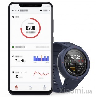 Умные часы Xiaomi AMAZFIT Verge Twilight Blue