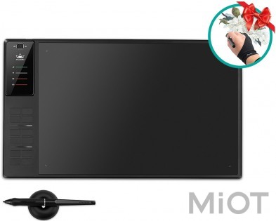 Графічний планшет Huion Giano WH1409 + рукавичка