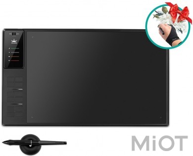 Графічний планшет Huion Giano WH1409 V2 + рукавичка