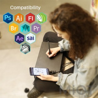 Графічний планшет Huion HS610 + рукавичка