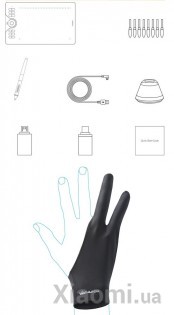 Графический планшет Huion HS610 + перчатка