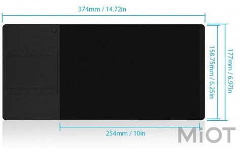 Графічний планшет Huion Inspiroy G10T + рукавичка