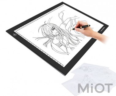 LED планшет (світлокопіювальний) Huion L4S + рукавичка