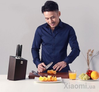 Набір ножів Xiaomi Huo Hou Fire Waiting Steel Knife Set з підставкою (4 pcs) (HU0033)