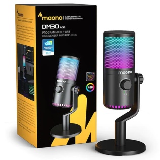 Игровой USB микрофон Maono DM30 RGB с подсветкой (Черный)