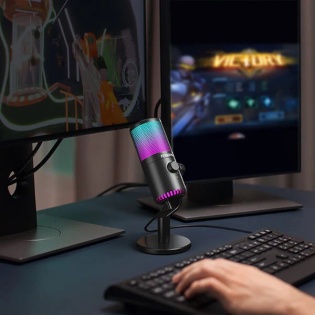 Игровой USB микрофон Maono DM30 RGB с подсветкой (Черный)