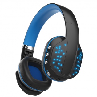 Игровые беспроводные Bluetooth наушники Kotion EACH B3507 со складным корпусом (Черно-синий)