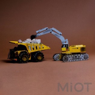 Кар'єрний самоскид механічний конструктор Quarry Transporter Metal-Time MT014