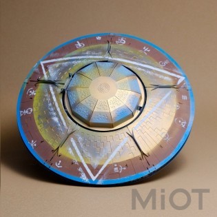 Модель НЛО с подсветкой и механизмом Stellar Raiders Metal-Time MT051