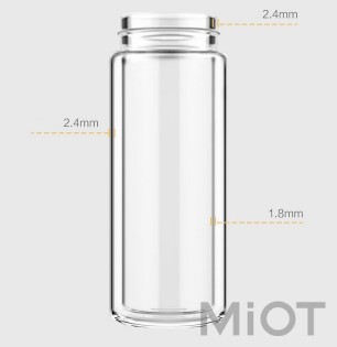Заварочный термос с дисплеем Xiaomi QUANGE Intelligent Tea Separator Cup White (SJ020501)