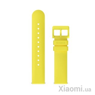Силиконовый ремешок MOBVOI TicWatch E3/GTH/C2 Rubber Silicone Strap 20mm Yellow