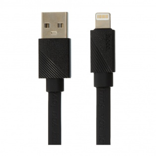 Кабель синхронiзацiї HOCO U34 USB - Lightning (Black)